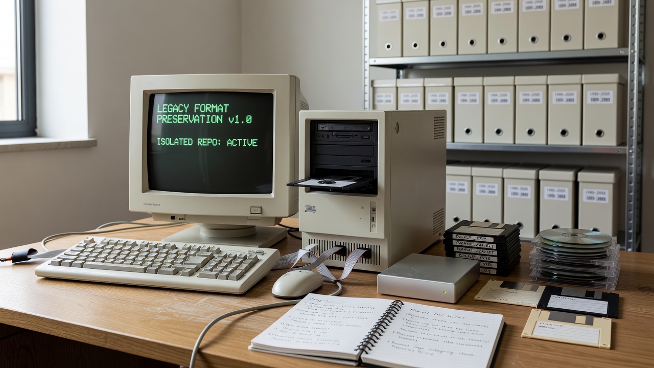 Preserving Legacy File Formats in Isolated Personal Repositories Maintained Without Institutional Support